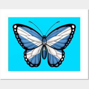 Scottish Flag Butterfly Posters and Art